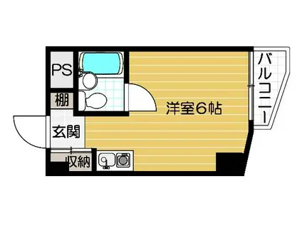 JPアパートメント東淀川IV(ワンルーム/1階)の間取り写真