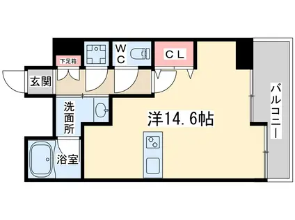 セレニテ梅田北プレミアム(ワンルーム/5階)の間取り写真