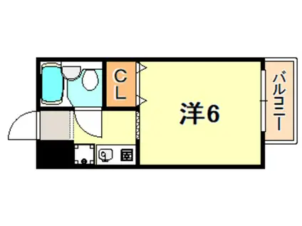 ジュネス福田(ワンルーム/3階)の間取り写真