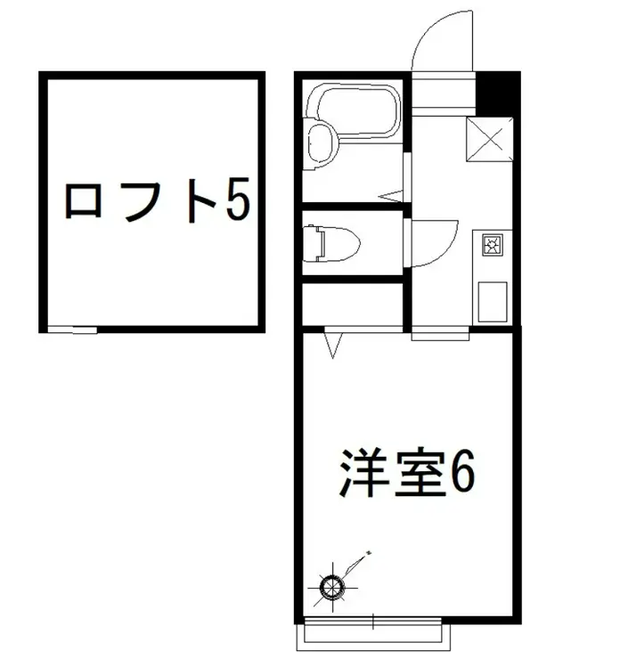 湘南ケイオーフラットD 2階階 間取り