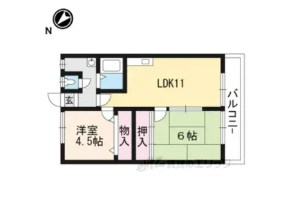 サンクリエート高谷(2LDK/3階)の間取り写真