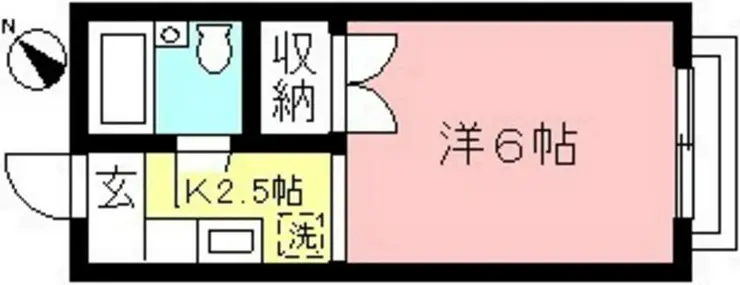 第2ヒカリハイツ 1階階 間取り