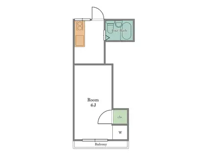 ハイツマリム(1K/1階)の間取り写真