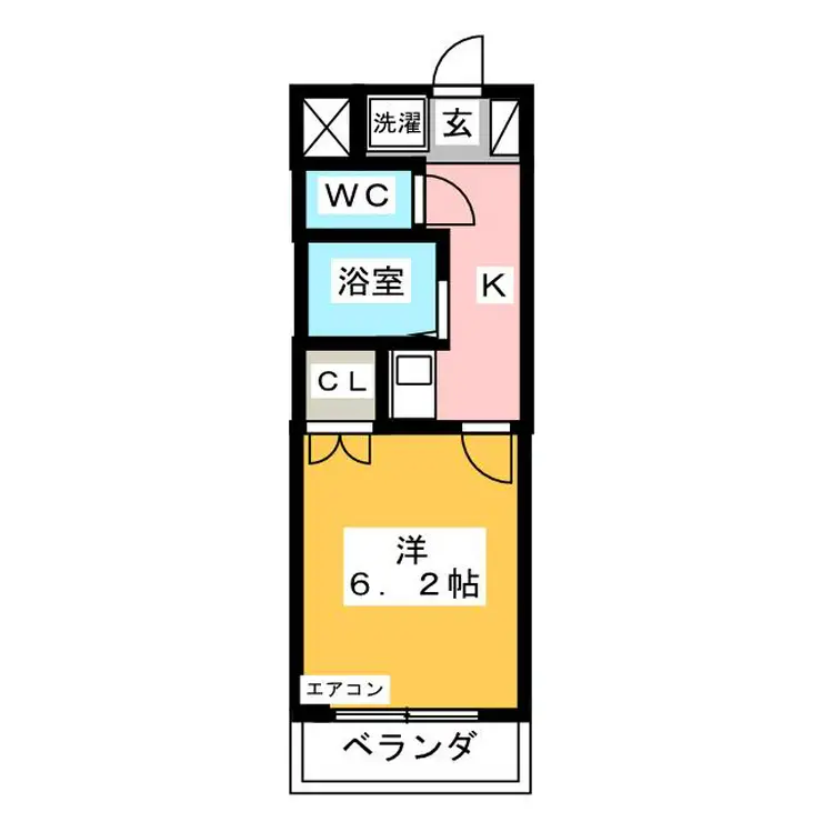 川口プラザB 4階階 間取り