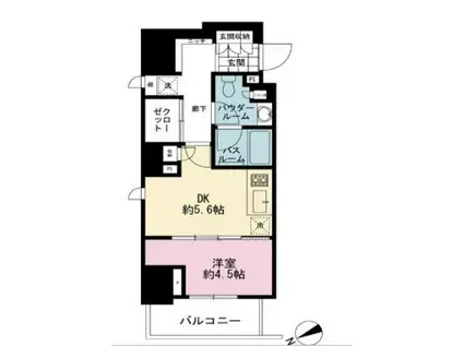 アトラス西早稲田(1DK/13階)の間取り写真