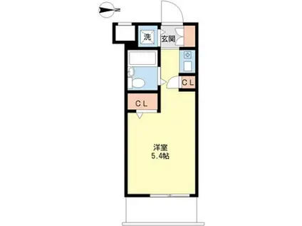 ジョイフル御器所(1K/3階)の間取り写真