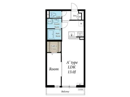 リブリ・美園(1LDK/3階)の間取り写真