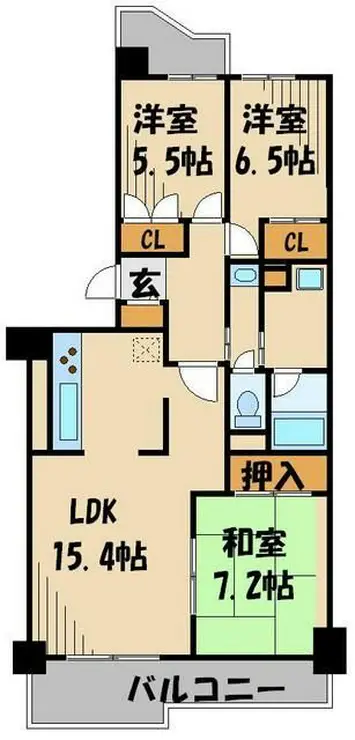 リベラル蓮根 1階階 間取り