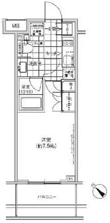 パークハビオ武蔵小山 3階階 間取り