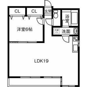 FJ日進通(1LDK/4階)の間取り写真