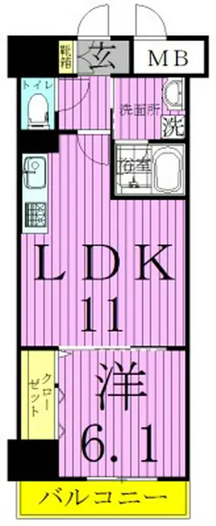 グレイス綾瀬 6階階 間取り