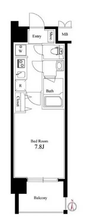 ハーモニーレジデンス森下ステーションフロント 5階階 間取り