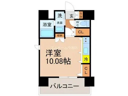 INSPIRATION(1K/11階)の間取り写真