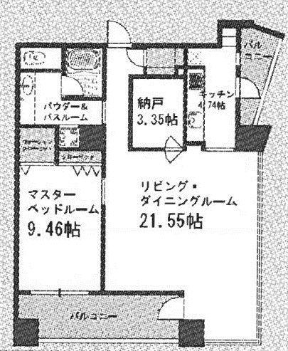 ザ タワー大阪レジデンス(1SLDK/4階)の間取り写真