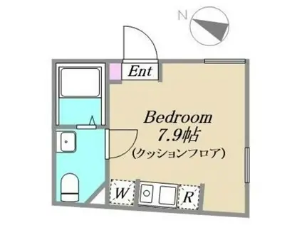 CASA OTSUKA(ワンルーム/4階)の間取り写真