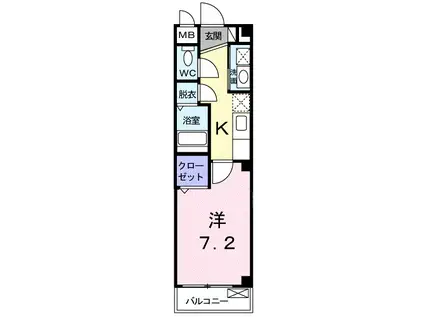 エル大田(1K/1階)の間取り写真