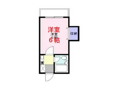 サンシャイン大森(1K/6階)の間取り写真