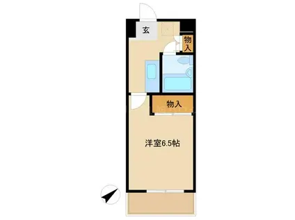 メゾンあいだ(1K/2階)の間取り写真