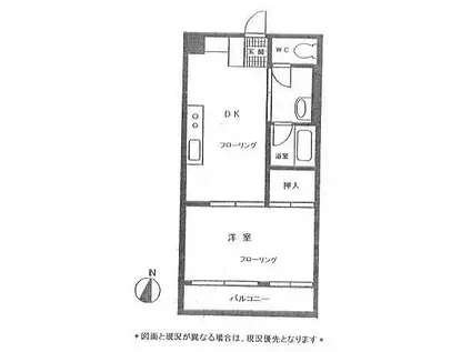 セブンスターマンション第二日本橋(1DK/8階)の間取り写真