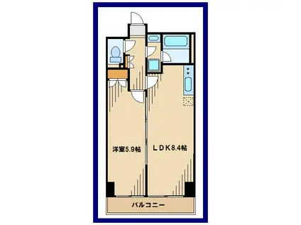 アファンガーデン(1LDK/3階)の間取り写真