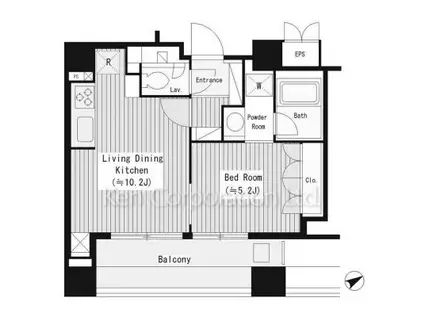 CITY CURRENT南青山(1LDK/4階)の間取り写真