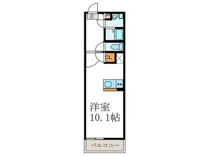 ブリリアント(ワンルーム/1階)の間取り写真