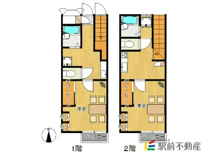 レオパレス美リーフ I(1K/2階)の間取り写真