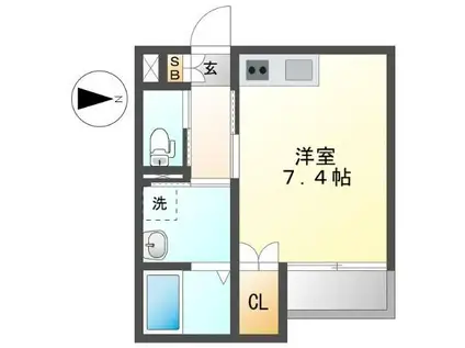 メゾン・ソレイユ名駅西(ワンルーム/2階)の間取り写真