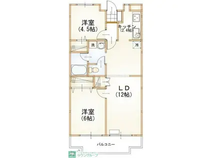 ウェルストンMT(3LDK/3階)の間取り写真
