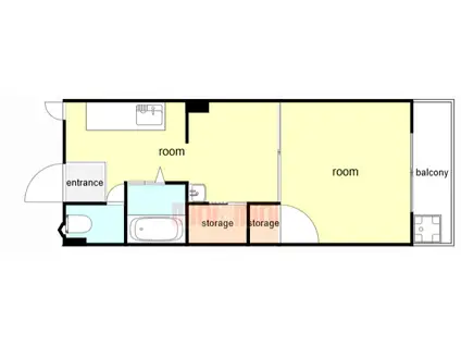 コンフォート青木(1LDK/2階)の間取り写真