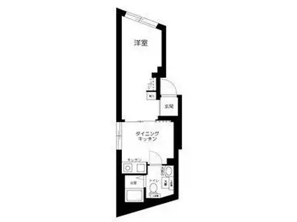 ルピナス目白台(1DK/5階)の間取り写真