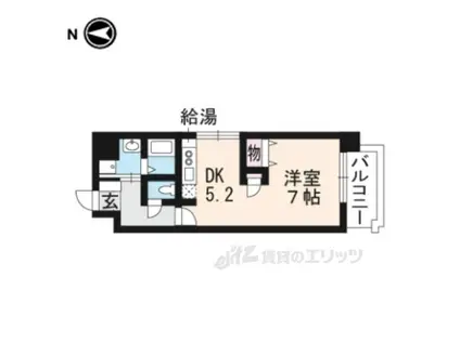 COSMO3(ワンルーム/8階)の間取り写真