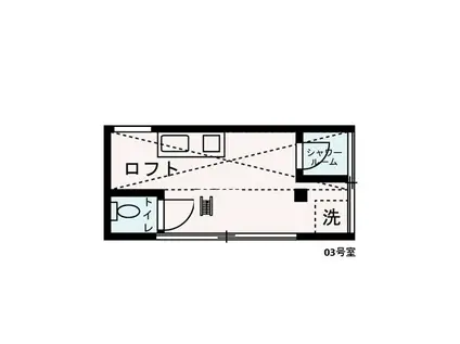 SAKURA SAKURA(ワンルーム/2階)の間取り写真