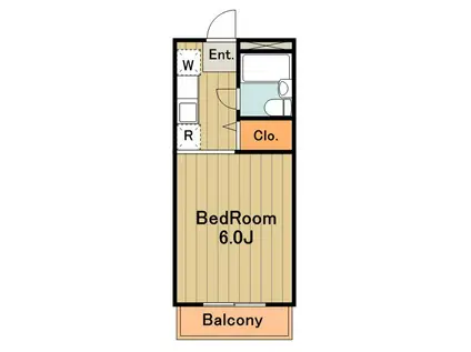 ハイツローネ(1K/3階)の間取り写真