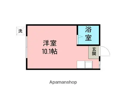 メゾン神谷(ワンルーム/1階)の間取り写真