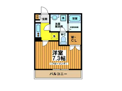 メゾンアライ六番館(1K/1階)の間取り写真