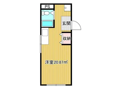 RICマンション(ワンルーム/3階)の間取り写真