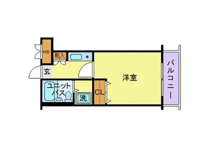 ガラ・ステージ武蔵小金井(1K/2階)の間取り写真