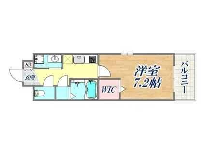 エル大田(1K/1階)の間取り写真