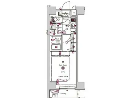 ジェノヴィア亀戸V(1K/2階)の間取り写真