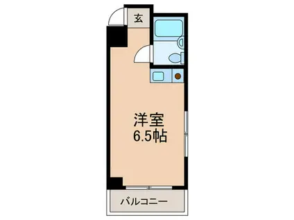パークサイド日本橋(ワンルーム/6階)の間取り写真