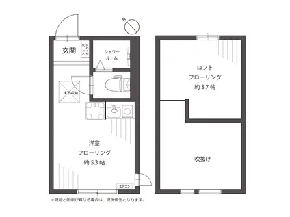 アヴァンティ日吉(ワンルーム/1階)の間取り写真