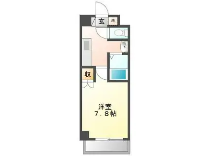 F&Fアビタシオン(1K/5階)の間取り写真