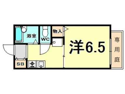 ミユキハイツ(1K/1階)の間取り写真