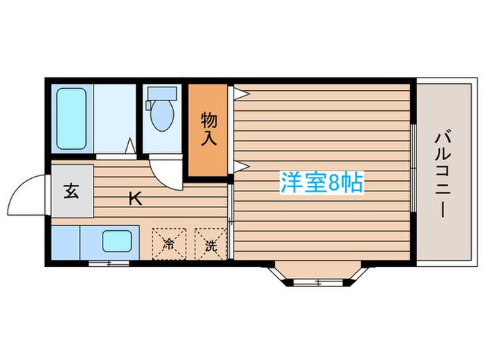 KO-POTAIYOU(1K/1階)の間取り写真