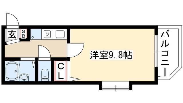 シティライフ池下(1K/2階)の間取り写真