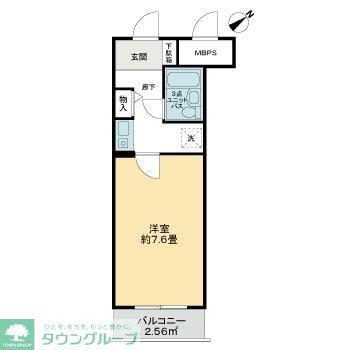 ライオンズマンション東村山第3(1K/4階)の間取り写真