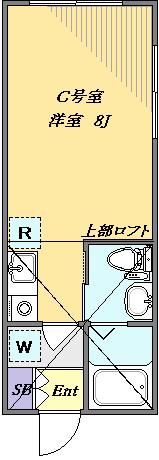カーサ141(ワンルーム/1階)の間取り写真