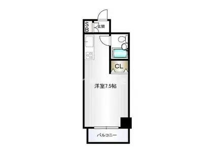 ライオンズマンション大山第6(ワンルーム/2階)の間取り写真
