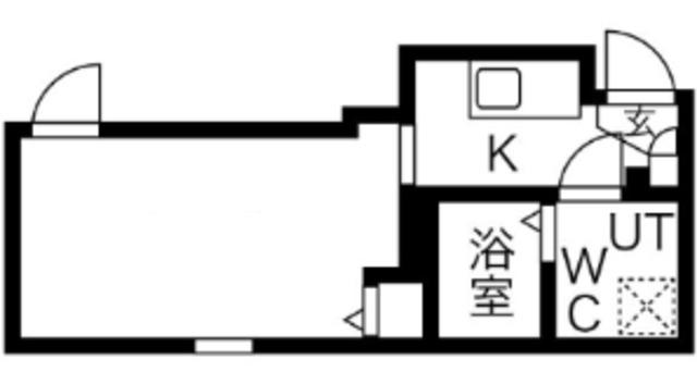 BUZZ平和台(1K/2階)の間取り写真